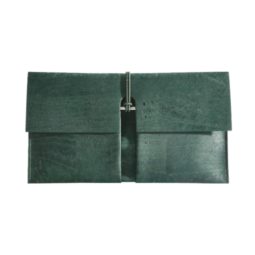 burggrafburggraf-vegane-kork-clutch-reto-waldgrün-front
